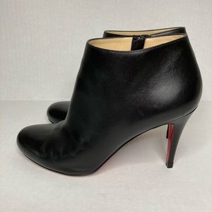 Christian Louboutin black leather ankle boots